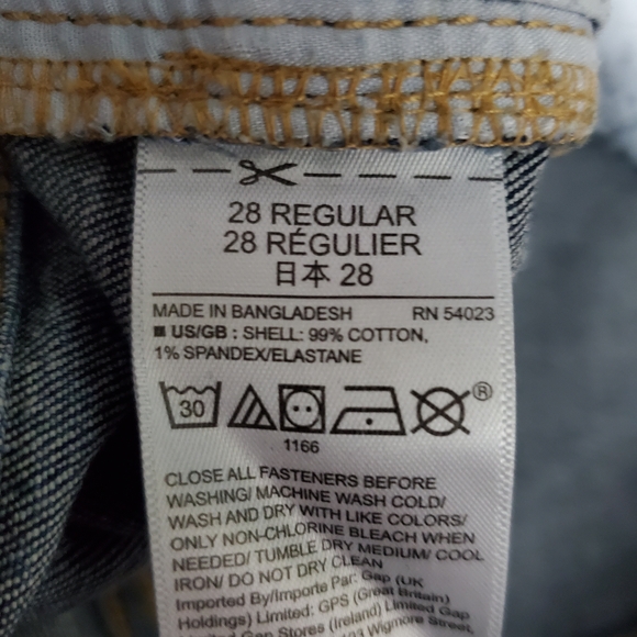 GAP Girlfriend Women's Cropped Blue Jeans Size 6 - Picture 8 of 9